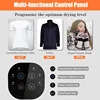 COSTWAY 1700W Electric Portable Clothes Dryer,13.2 lbs Capacity Front Load Compact Tumble Laundry Dryer with Stainless Steel Tub 2