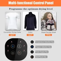 COSTWAY 1700W Electric Portable Clothes Dryer,13.2 lbs Capacity Front Load Compact Tumble Laundry Dryer with Stainless Steel Tub 2