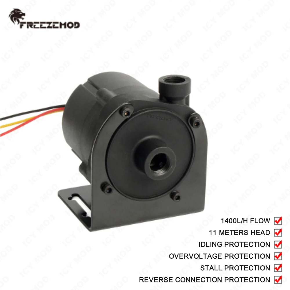 Zemod Industrial Resfriamento de Água 24v Bomba de Água 11m Elevador 1400l Fluxo 6300 Velocidade Infinita Bomba de Escova Direta Pu-sc1000-pr