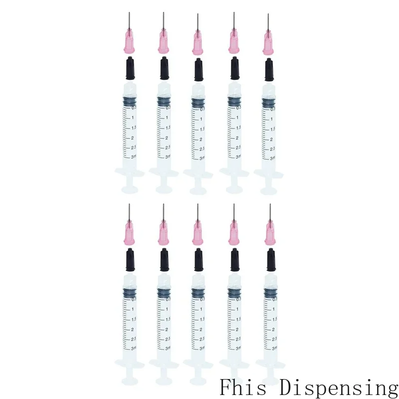 

3cc/3ml Syringe 20G Blue Blunt Dispensing Needle Glue Adhesive Henna Liquids 0.5 Inch Blunt Tip Dispensing Needle Pack of 5