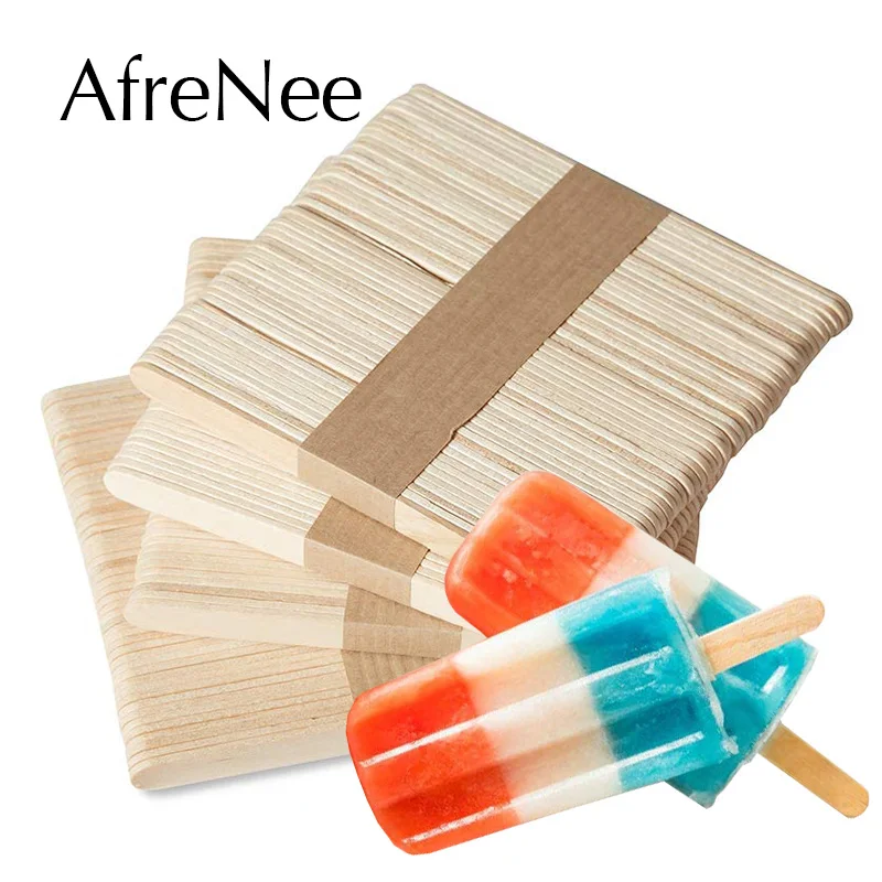 100Pcs Jumbo Wooden Craft Sticks Popsicle Craft Sticks Ice Pop