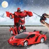 RC Car Transformation Robots Sports Vehicle Model Drift Car Toys Cool Deformation Car Christmas Birthday Gifts for Boys Girls 2