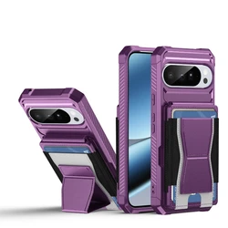 Funda para teléfono de cuero PU premium con ranura para tarjetas, soporte plegable y cubierta de armadura a prueba de golpes