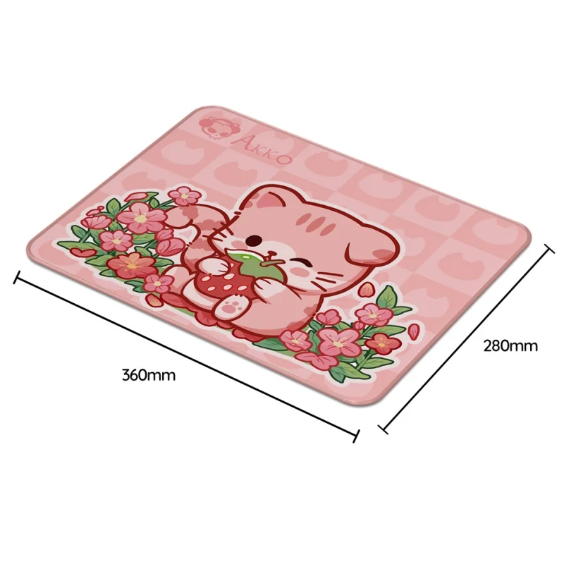 Mouse Pad Gaming Mousepad Akko Cute Cat / Capybara Theme Mouse Pad 36X28cm Cartoon ESports Game Keyboard Mice Pad Kawaii Anti-slip Locking Edge Desk