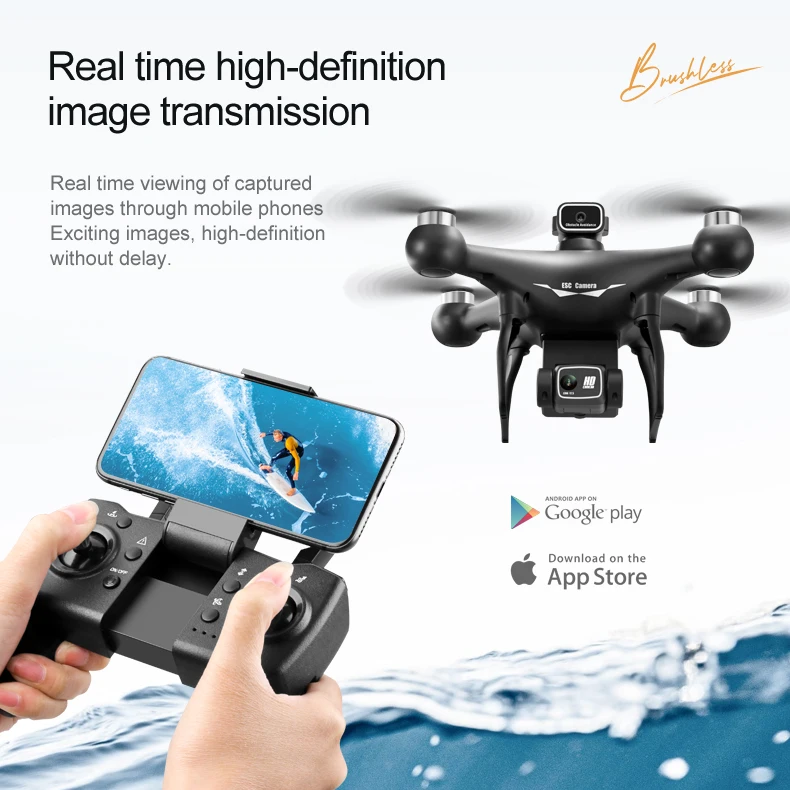 New S116 Drone Professional 5G 8K Dual ESC Camera Optical Flow Brushless 360° Obstacle Avoidance WIFI FPV RC Dron Toys 2