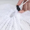 4 Pcs/Set Large Mesh Drawstring Washing Laundry Basket Underwear Organizer Net Washing Machine Reusable Delicate Net Fabric New 5