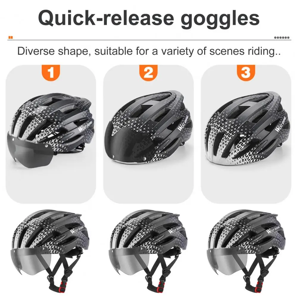 Hard Bike Helmet Ventilation Cycling Hat Helmet Breathable Protective Safety Fasten Strap Cycling Hat Helmet