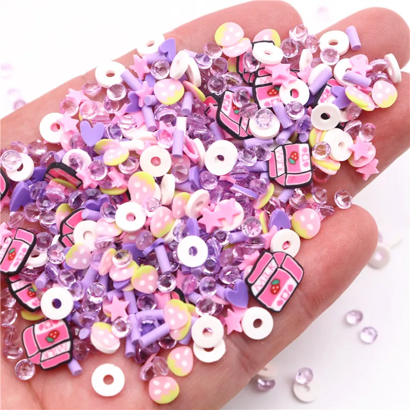 Polymer Clay 20g Flower Fruits Hot Soft Clay Slices for Nail Art