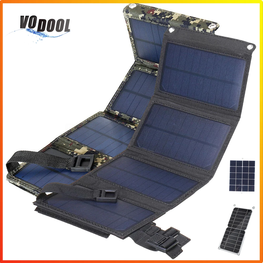 20w 6w 3w Portable Foldable Solar Panel Usb 5v Folding Chargeable Phone Battery Waterproof Plate