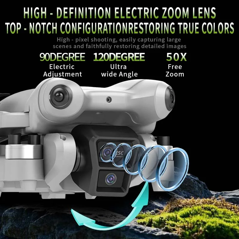 Drone S101MAX 8K Dual Caméra avec Écran et Évitement d'Obstacles