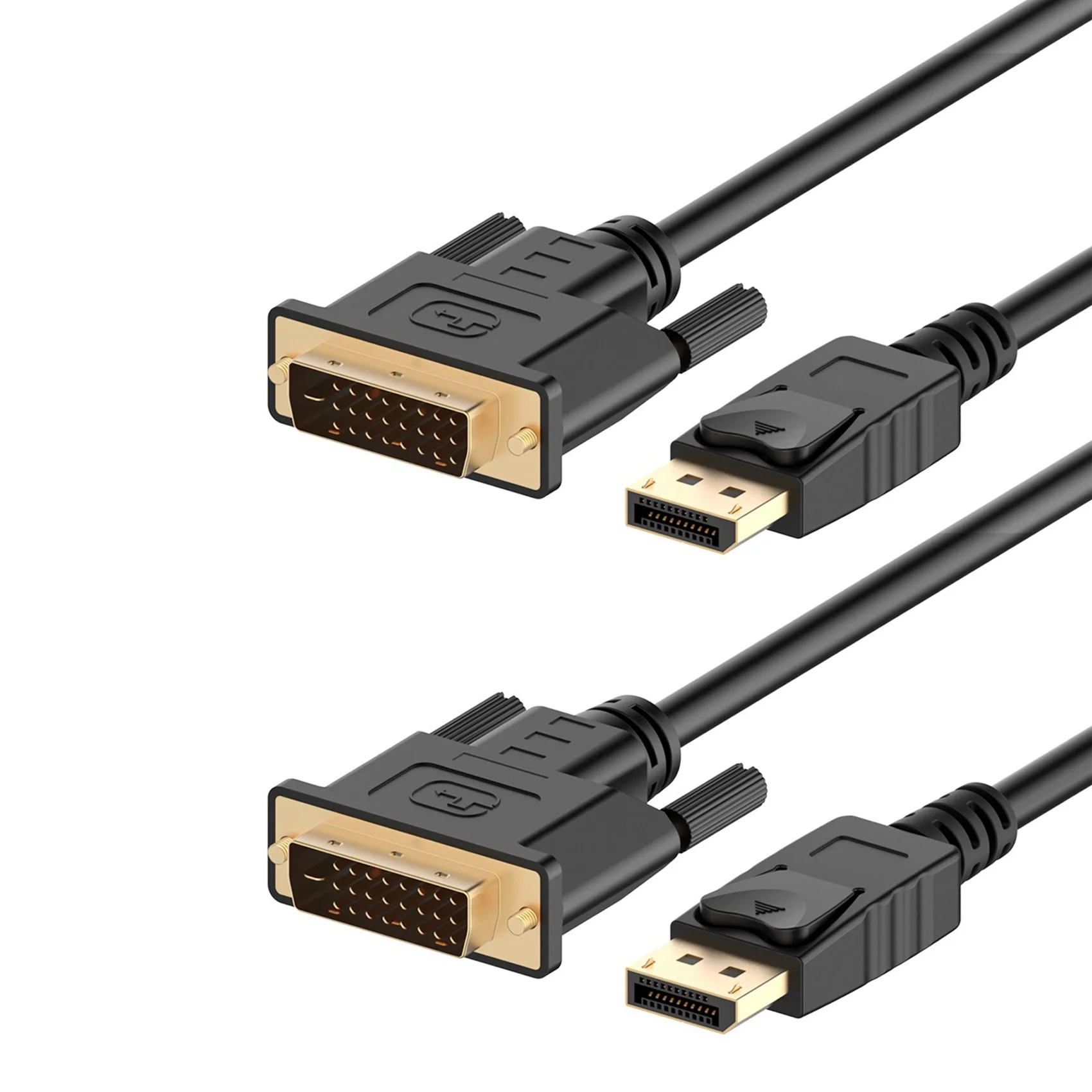 

2X DisplayPort (DP) to DVI Cable Gold Plated 6 Feet