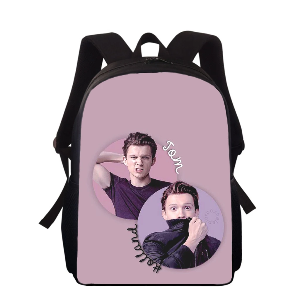 Tom Holland 15” 3D Print Kids Backpack Primary School Bags for Boys Girls Back Pack Students School Book Bags
