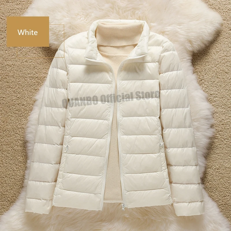 Over Size 5xl 6xl 7xl Women Ultra Lightweight Packable Autumn Winter Warm Jackets 2023 New Arrivals Female Slim Short Down Coat