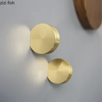 Nordic Metal Decorative Hook Handle Small Brass Cabinet Drawer Handle Home Living Room Wall Round Decorative Key Coat Hook 1