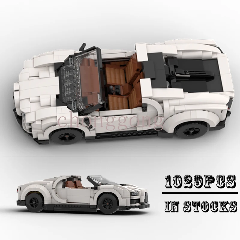 

2022 New Moc Classic Car Chiron Grand Sport Hypercar Super Racing Car Model Building Block Brick Assembly Children Toy DIY Gifts