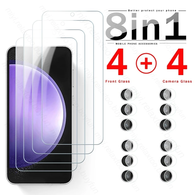 

Sumsung S 23 FE Glass 8To1 Camera Protective Glass For Samsung Galaxy S23 FE S23FE 5G Screen Protector Cover Film SamsungS23FE