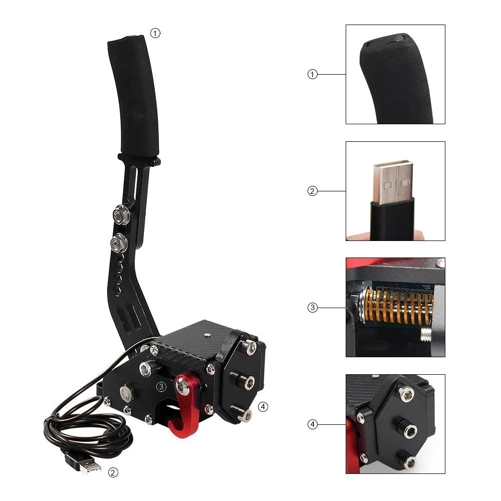 Logitech Brake System Handbrake For Rally For G29/G27/G25 PC Hall Sensor USB SIM Racing Racing Games T300 T500 HB-1009