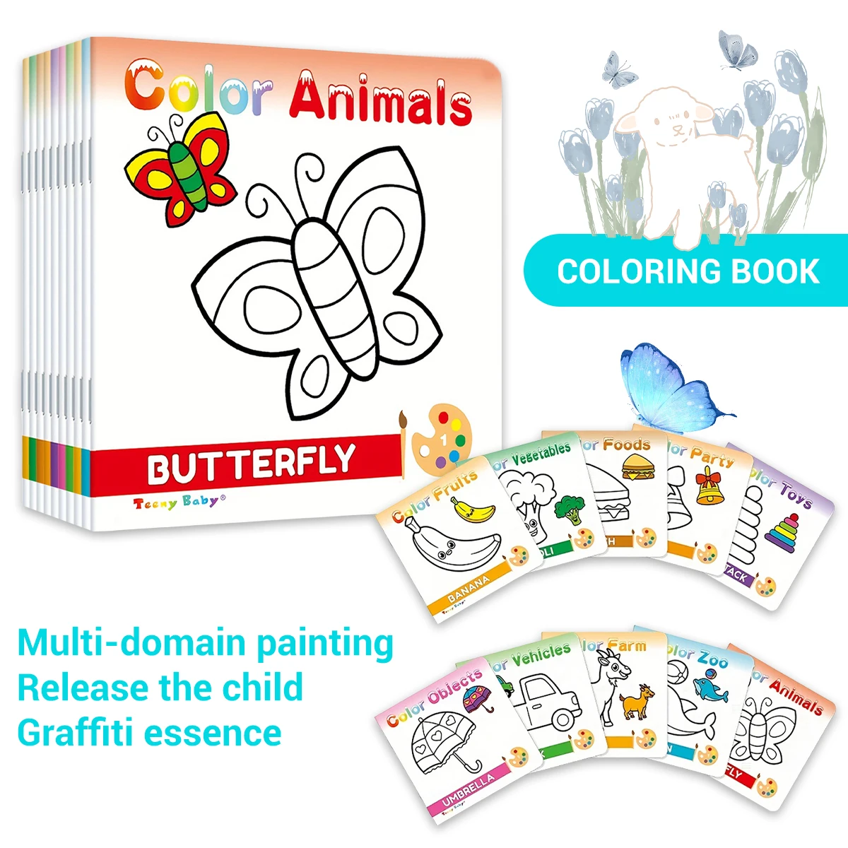 Kids' Animal Coloring Book – Butterfly Edition