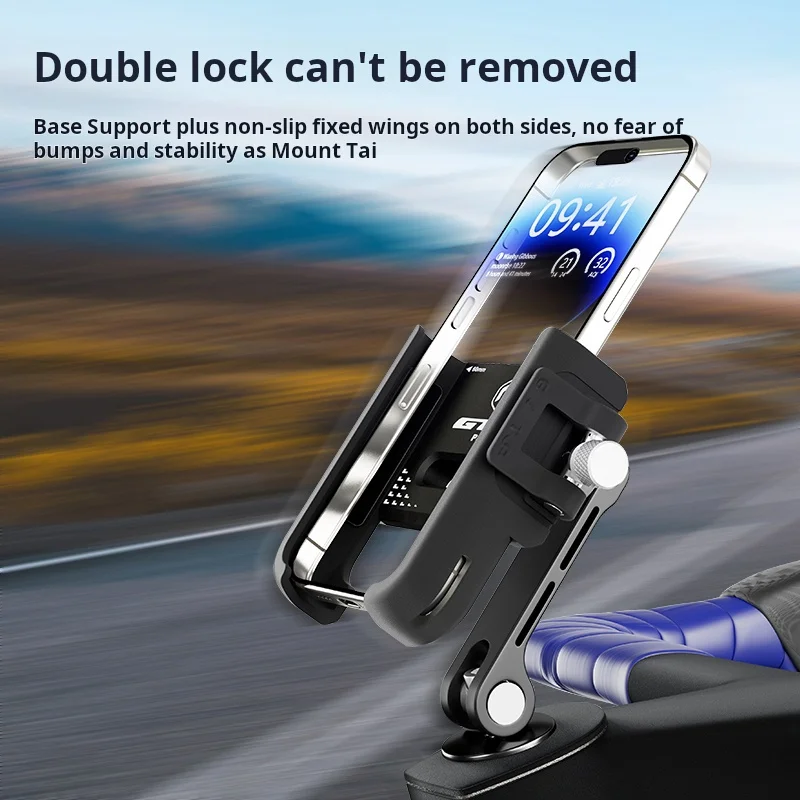 Universal 360° Rotatable Non-Slip Bicycle Phone Holder for Cycling and Motorcycling