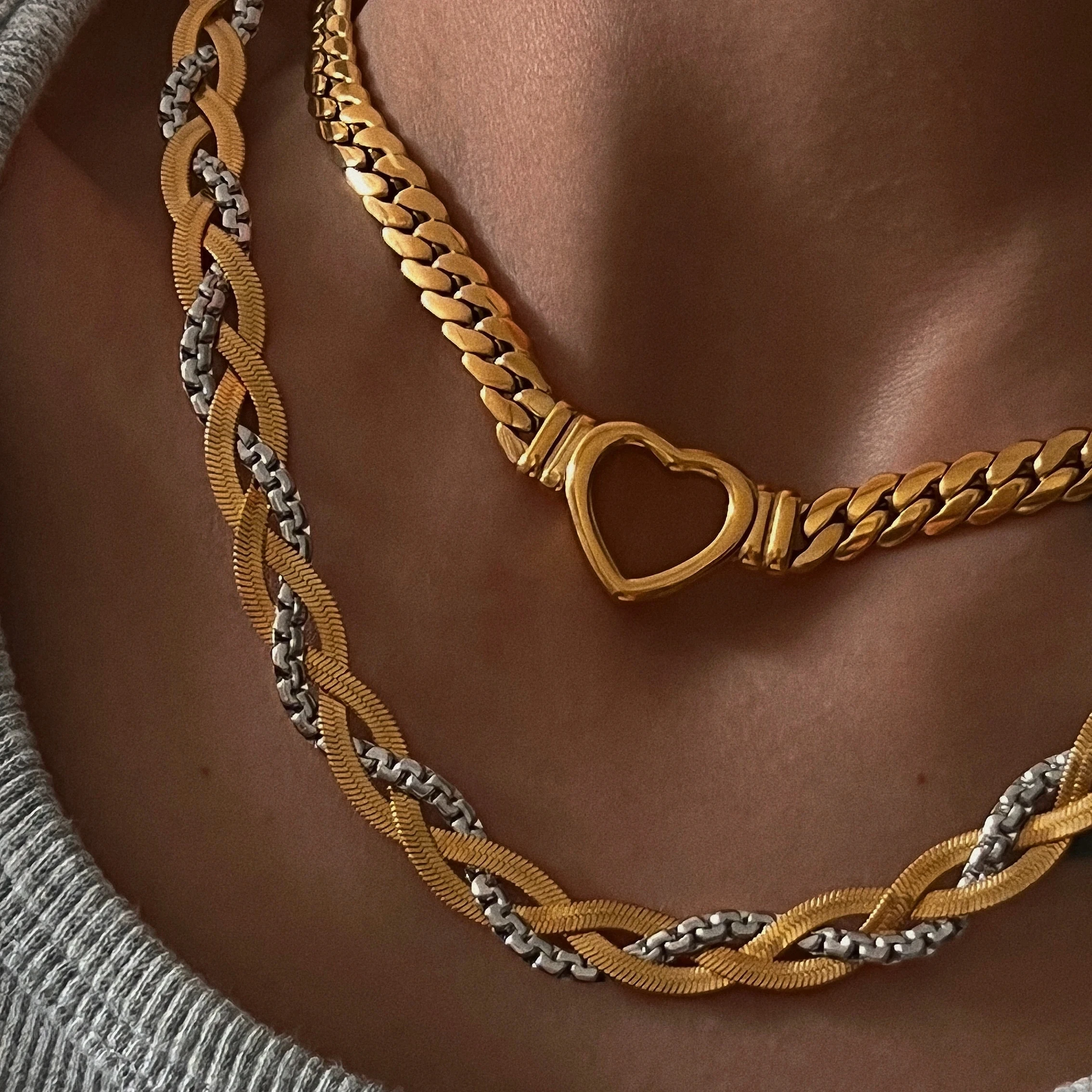 Gold Rope Chain Choker Necklace | Alexandra Marks Jewelry