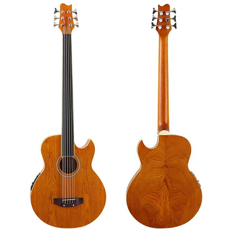6StringElectricAcousticBassGuitarAshwoodbody43inchsatinfinish