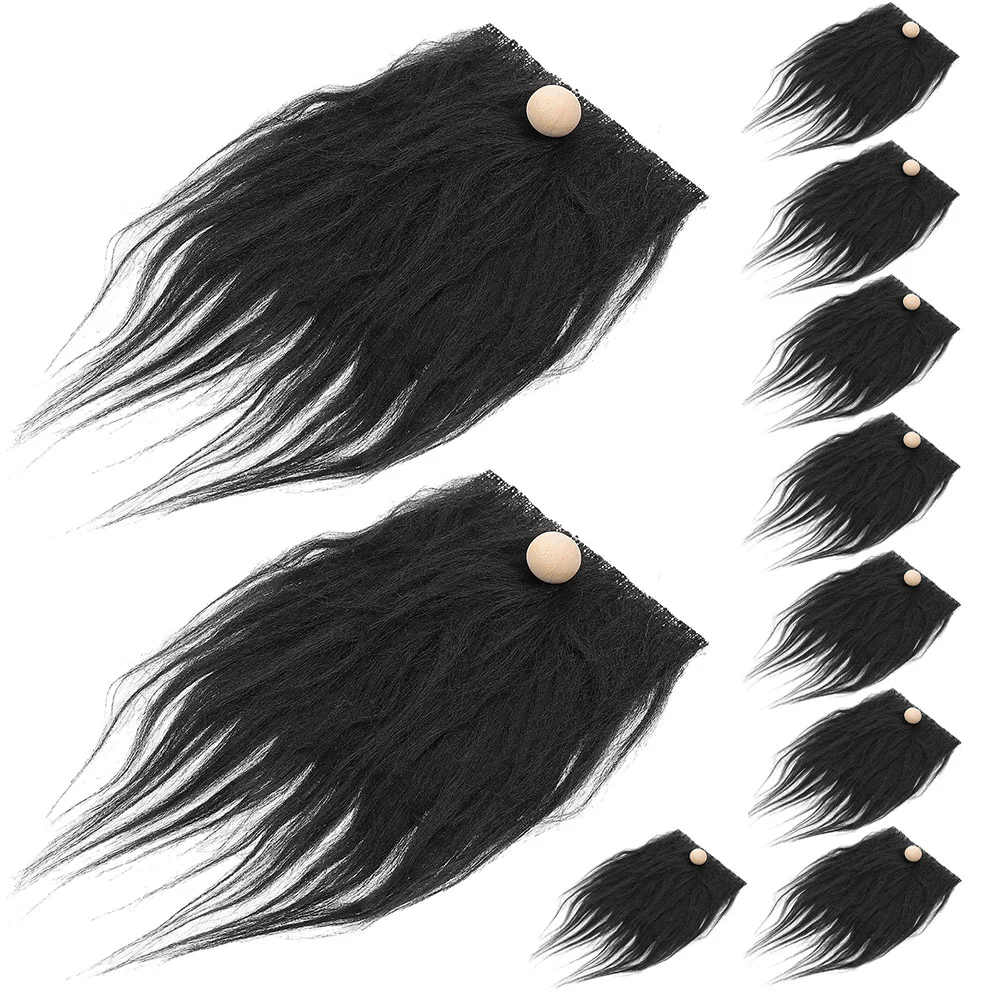 

24 Sets Holy Costume DIY Gnome Beard Artificial Beards Flannel Gnomes Craft Decor