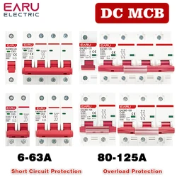 High Voltage Solar Circuit Breaker with Overload Protection - 125A