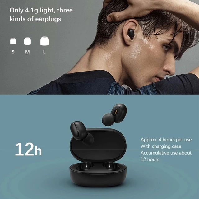 Original Xiaomi Redmi Airdots 2 Fone Bluetooth Earphones Wireless Headphones by Mic Earbuds Airdots 2 Wireless Bluetooth Headset 3