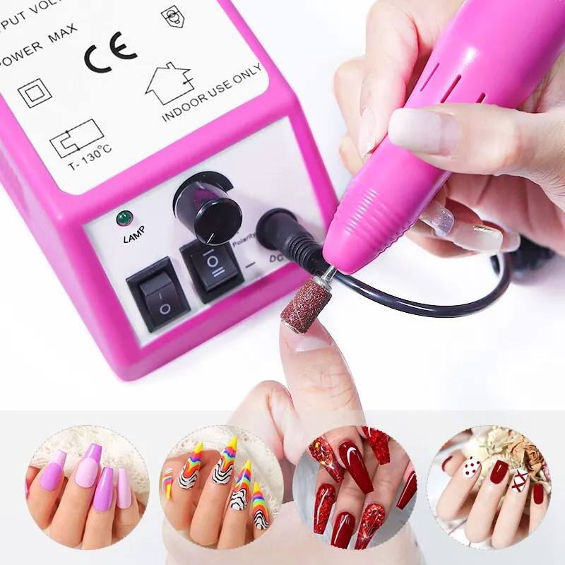 Máquina profesional minitorno para uñas de 20.000 rpm para manicura y  pedicura.