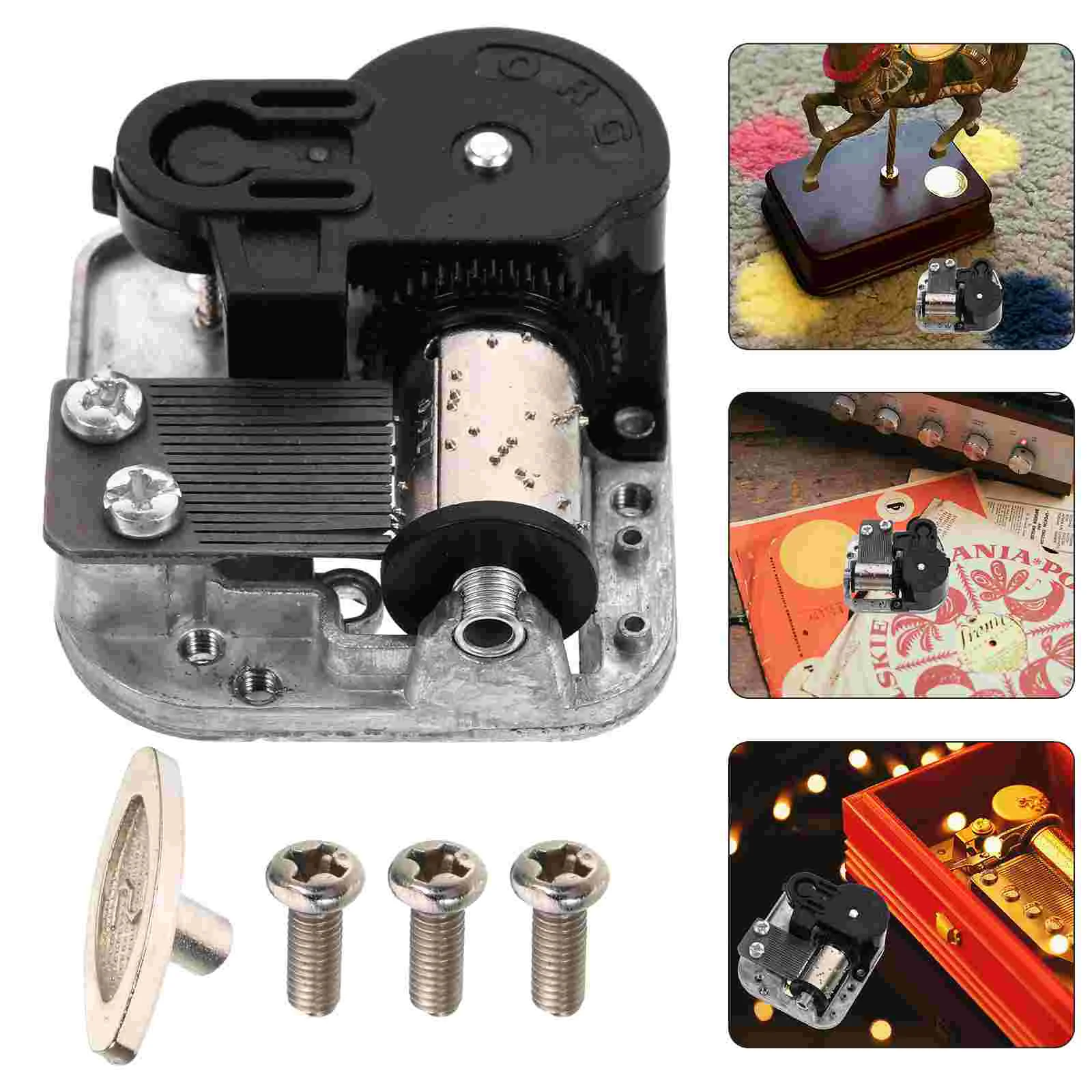 Mini Handcrank Clockwork Mechanism Music Box Movement