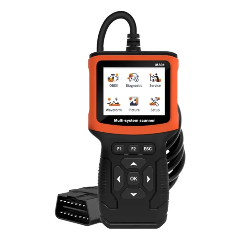 

OBD Scanner Auto Check Engine Troubleshooting Light Fault Error Code Reader with Digital Screen for Read Car Information