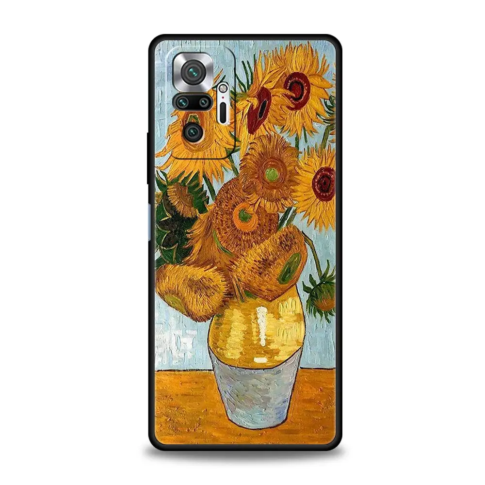 Van Gogh Oil Painting Black Phone Case Cover