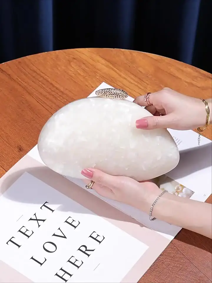 Модный женский гламурный элегантный новый клатч в форме ракушки акриловая