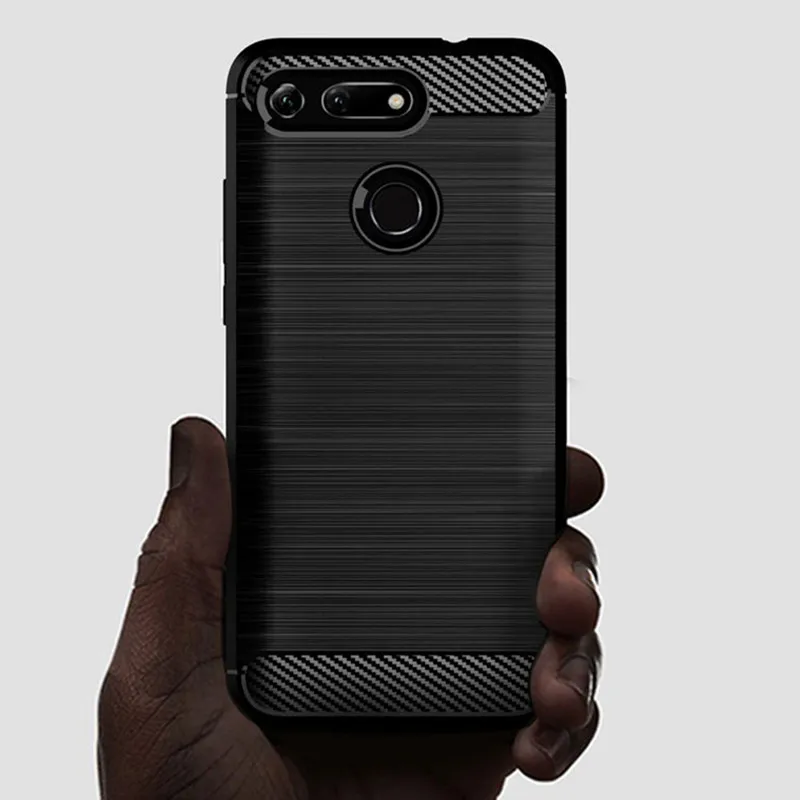 Premium Carbon Fiber Shockproof Phone Case - Full Protective Back Cover by Huawey