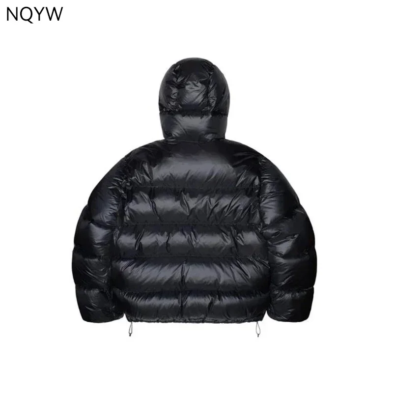 STU High Quality Down Suit Men's Solid Color Versatile Zipper Jacket Winter High Fluffy Women's Casual Hooded Short Loose Coat 4