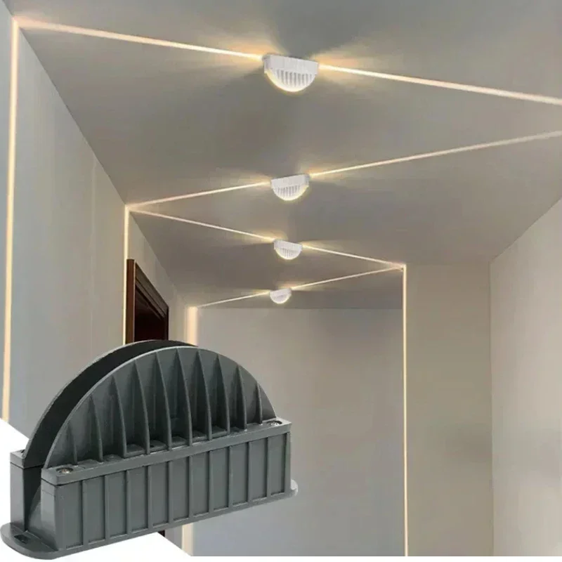 Led Deurframe Spotlight Outdoor & Indoor Verlichting Beam Wandlamp Corridor Hotel Lijn Lamp Wandlampen 85-265V Dc Bedrading