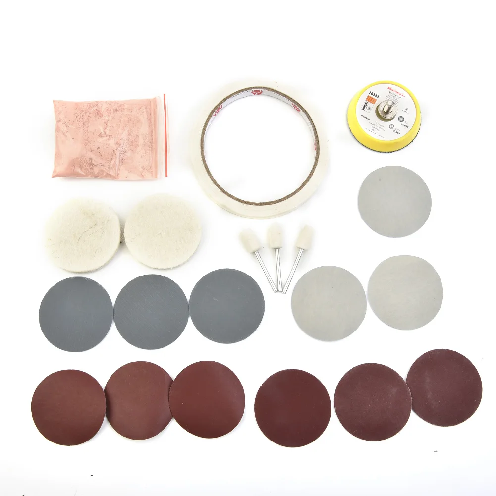 Watch Polishing Tools 20 Pcs/Set Watch Glass Polishing Cleaning Scratch Removal