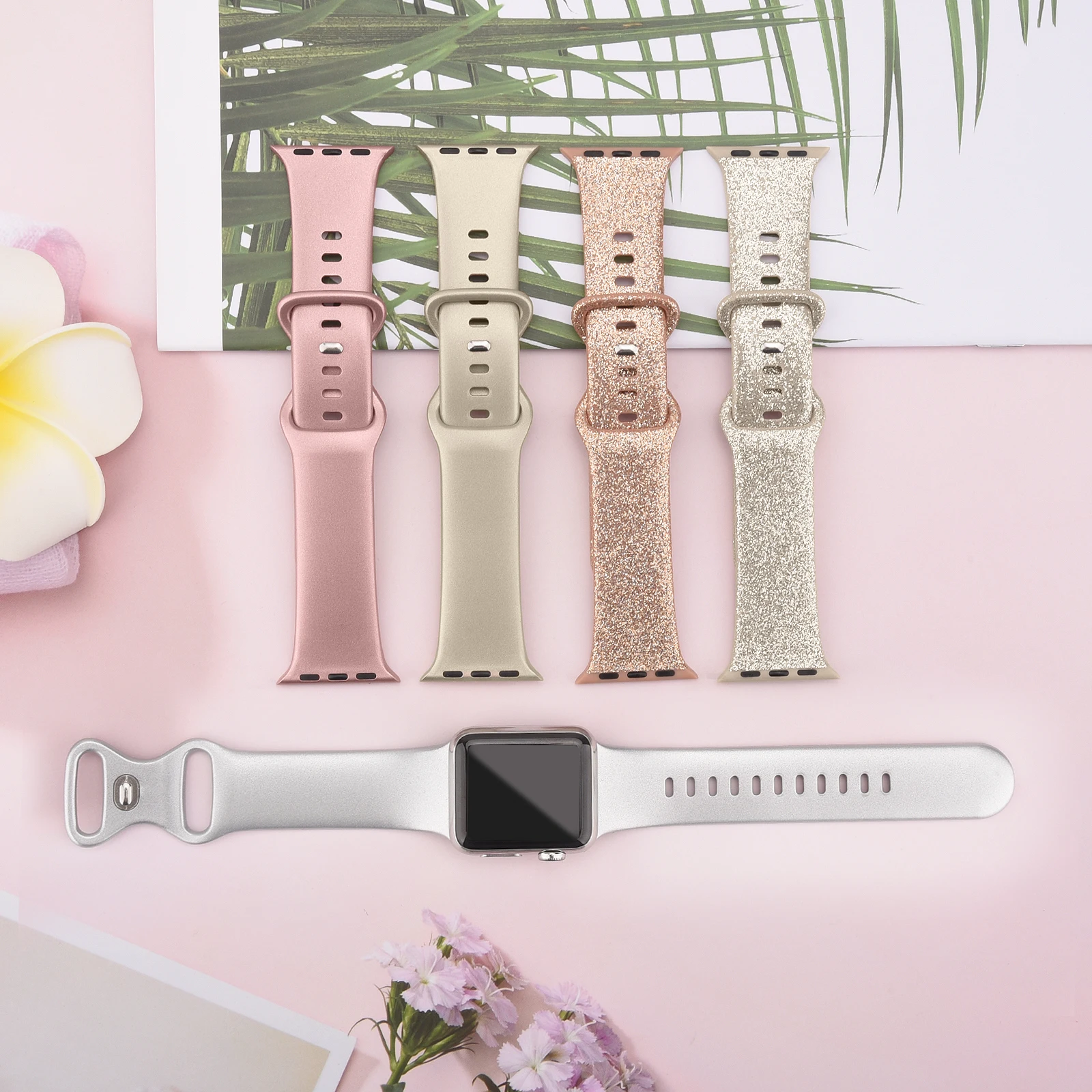 รูปสินค้า สร้อยข้อมือซิลิโคนกันกระแทก Apple Watch