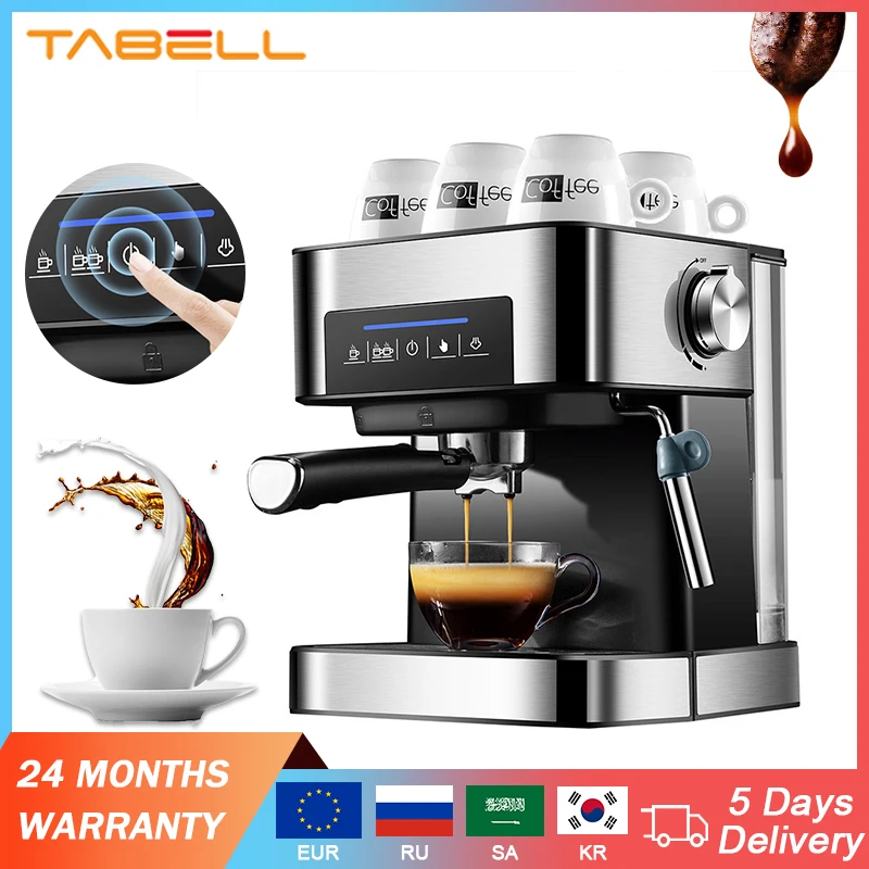 TABELL Coffee Machine Italian Espresso Coffee Maker SemiAutomatic