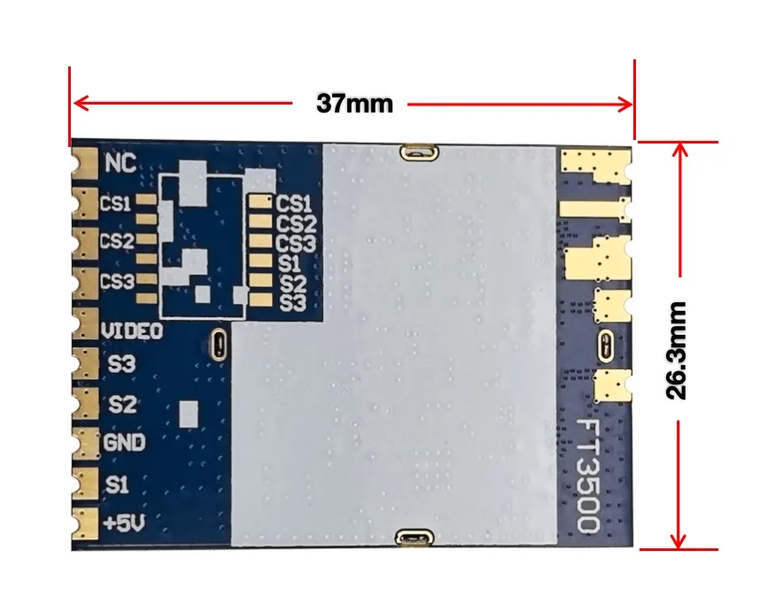 3.3G FT3500 Drahtloses FPV-Videoübertragungsmodul Simuliert Drahtlose Audio- und Videoübertragung und -empfang – Detail 3
