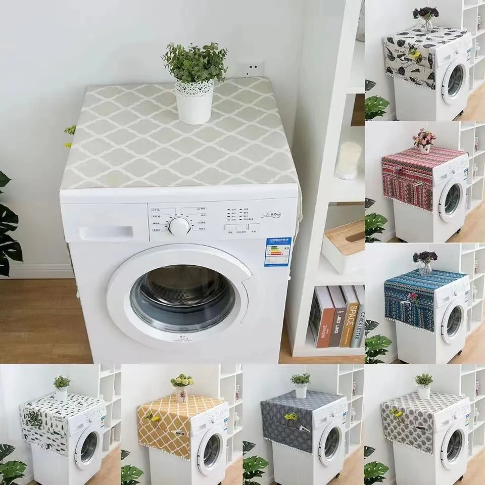 

Refrigerator Washing Machine Dust Cover Single and Double Open Refrigerator Towel Drum Washing Machine Dust Cloth