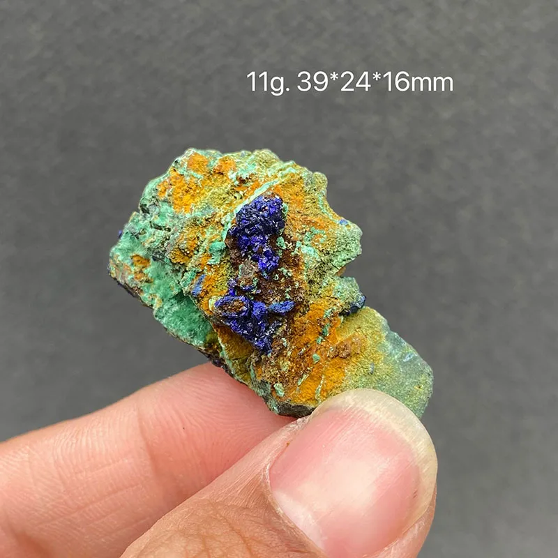 100% natural azurite and malachite symbiotic raw stone mineral specimen healing crystal gem collection