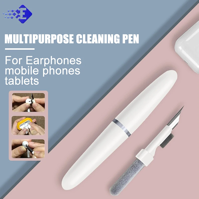 3 in 1 Cleaner Kit For Airpod Earbuds Cleaning Pen Brush Bluetooth Earphones Case Headset Keyboard Phone Cleaning Tool