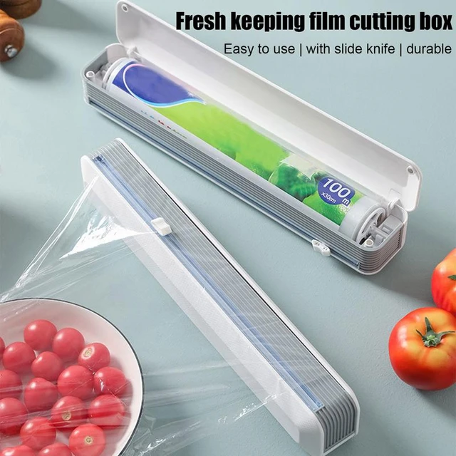 Refillable Plastic Wrap Dispenser Slide Cutter  3 1 Wrap Dispenser Cutter  - Slide - Aliexpress