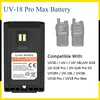 Baofeng UV18 Pro Max GPS Li-ion Battery Original  DC 8.4V Type-C Charging for UV-G28 Pro UV18H UV-18i UV-18L UV-18 Two Way Radio 5