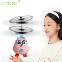 New Hot Mini Cute Fly Bird Drone Fly Flashing Helicopter Gesture Induction Pink Children RC Gift Figure USB Kid Toys VD114 2