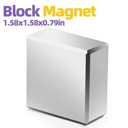 Super Strong 40x40x20mm Block Magnet for Industrial and Home Use (1P - 40x40x20)