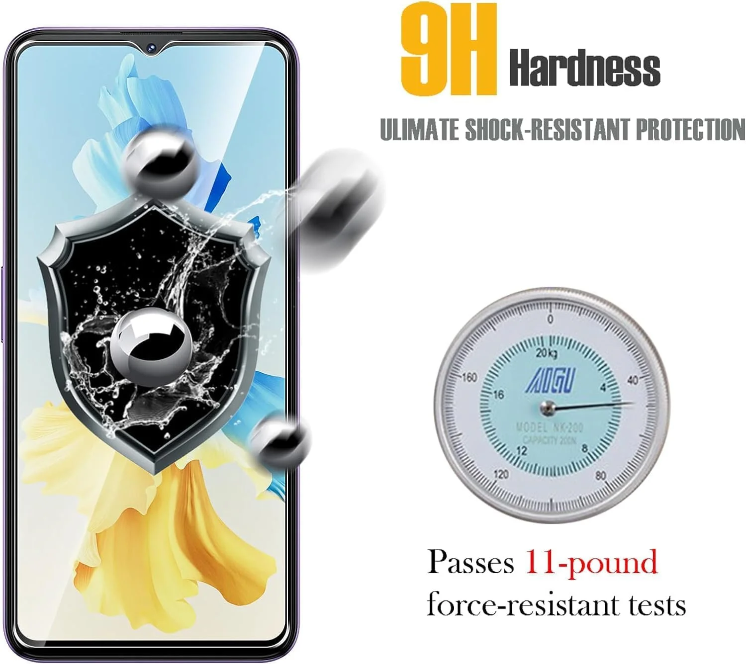 High-Definition Anti-Drop Screen Protector with Premium Tempered Glass