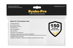 100 PCS Matte Colorful Card Sleeves for Trading Cards and Board Games (Transparent)