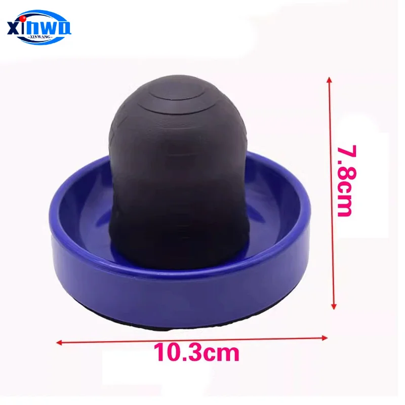 Air Hockey Pushers and Pucks Set with Velvet Pads - Premium ABS Plastic